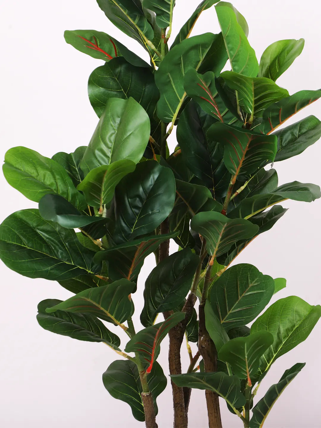 Artificial Fiddle Leaf Fig Tree with Basic Black Pot - 120 cm Tall