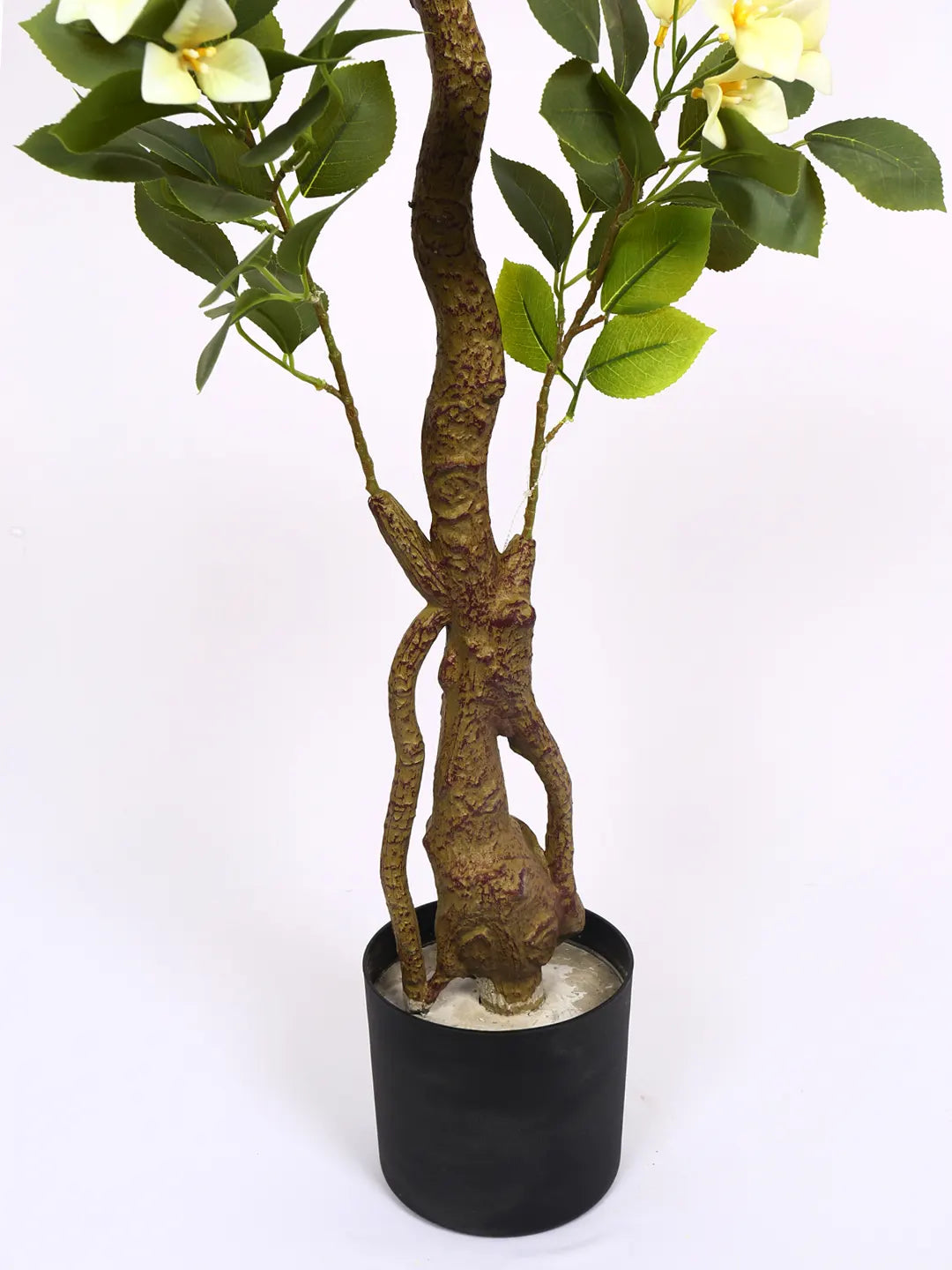 Artificial Bougainvillea Flowers Plants with Pot -180 cm Tall, Green/White