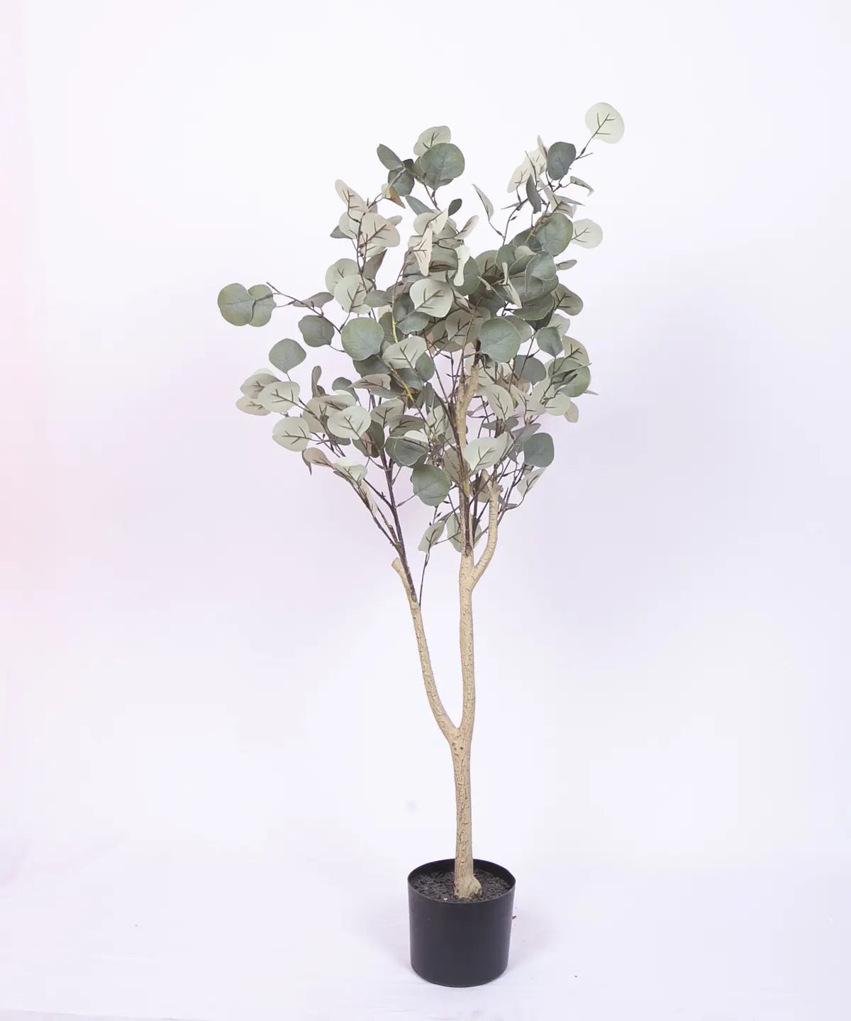 Artificial Eucalyptus potted plant, outdoor and indoor (110 cm Tall, Green)
