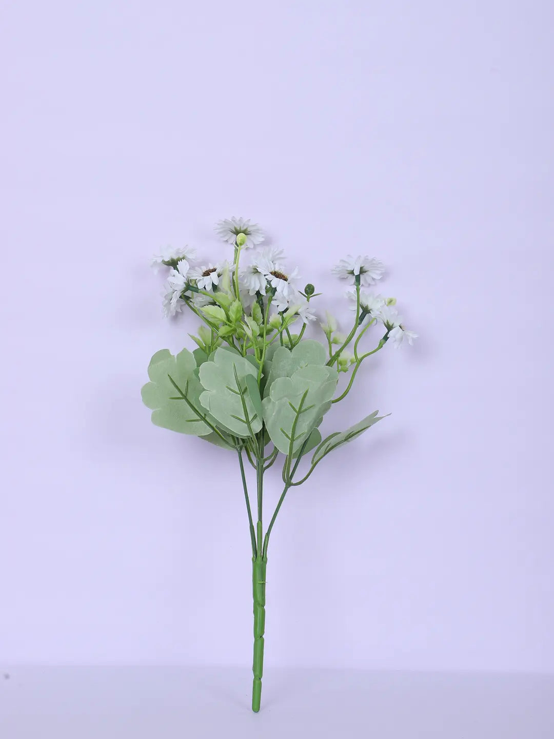 Artificial Daisy Flower Bouquets Wedding Floral Arrangement (32 cm Tall, Pack of 3, White)