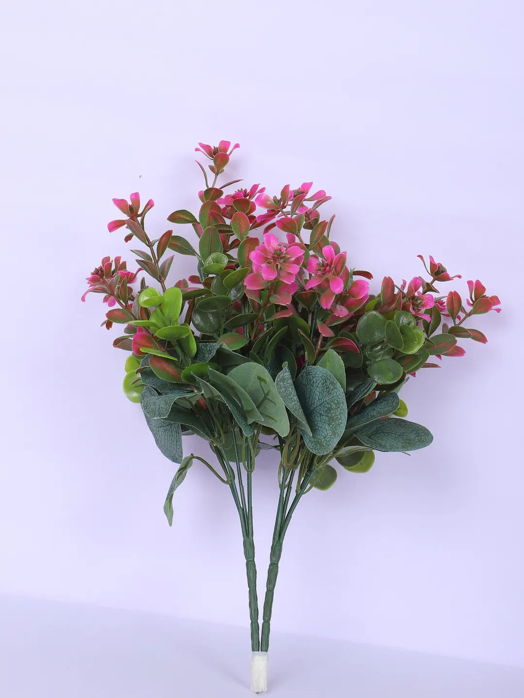 Artificial Green Eucalyptus Bouquets For Wedding Floral Arrangement (30 cm Tall, Without Pot, Pack of 3)
