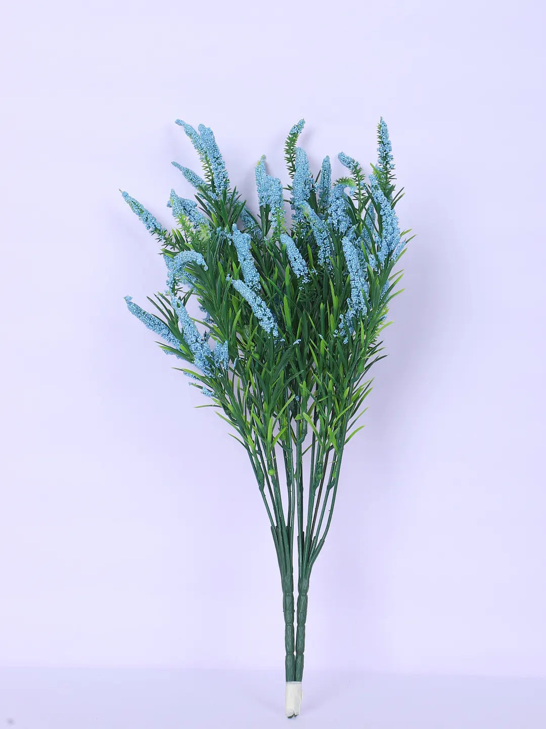 Artificial Hogla Flower for Vase Wedding Floral Arrangement (34 cm Tall, Pack of 3, Blue)