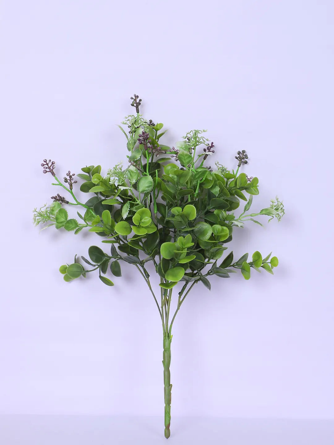 Artificial Eucalyptus with Flowers for Wedding Floral Arrangement (40 cm Tall, Without Pot, Pack of 3)