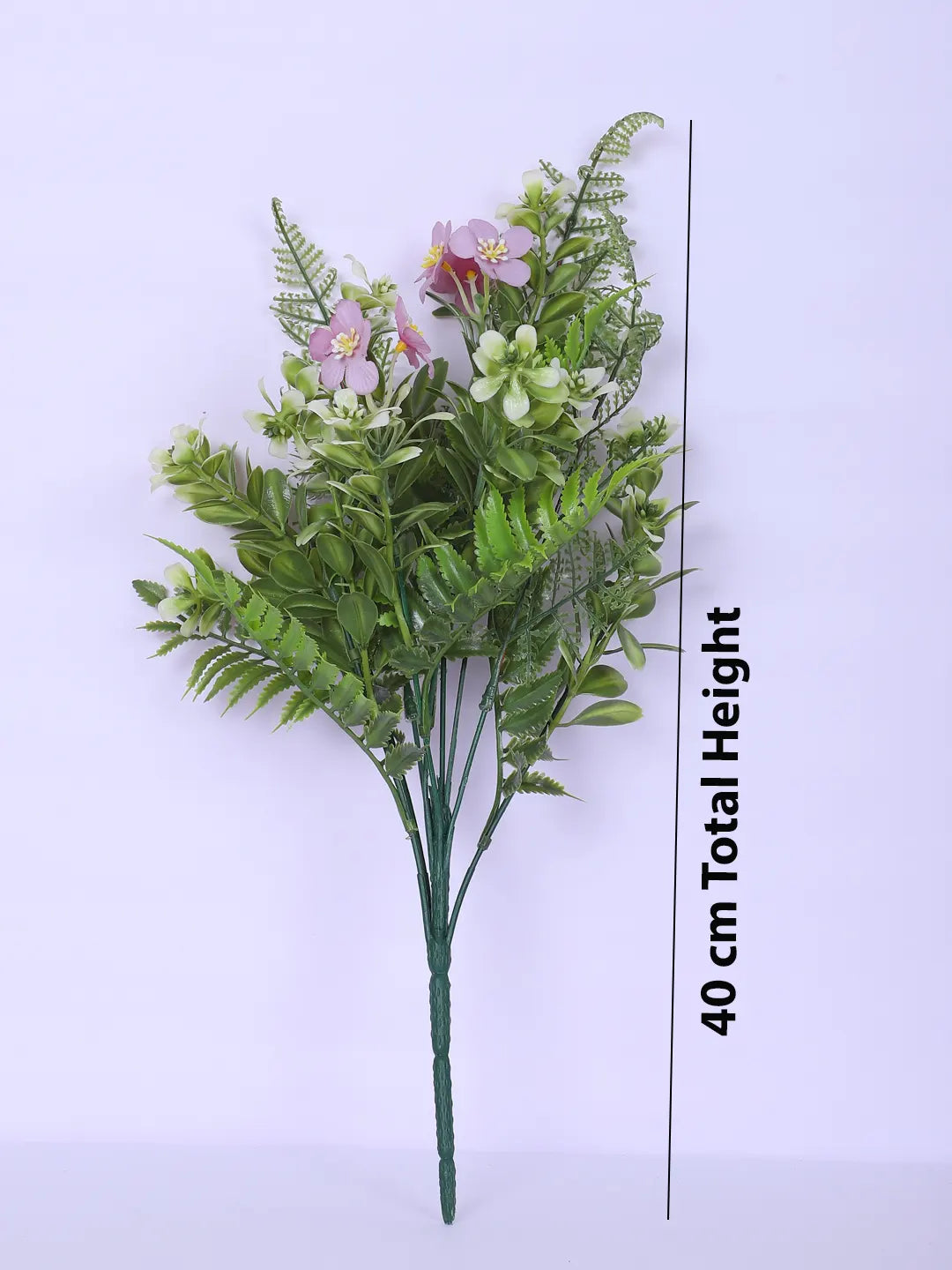 Artificial Green with Flower Bouquets for Wedding Floral Arrangement (40 cm Tall, Without Pot, Pack of 3)