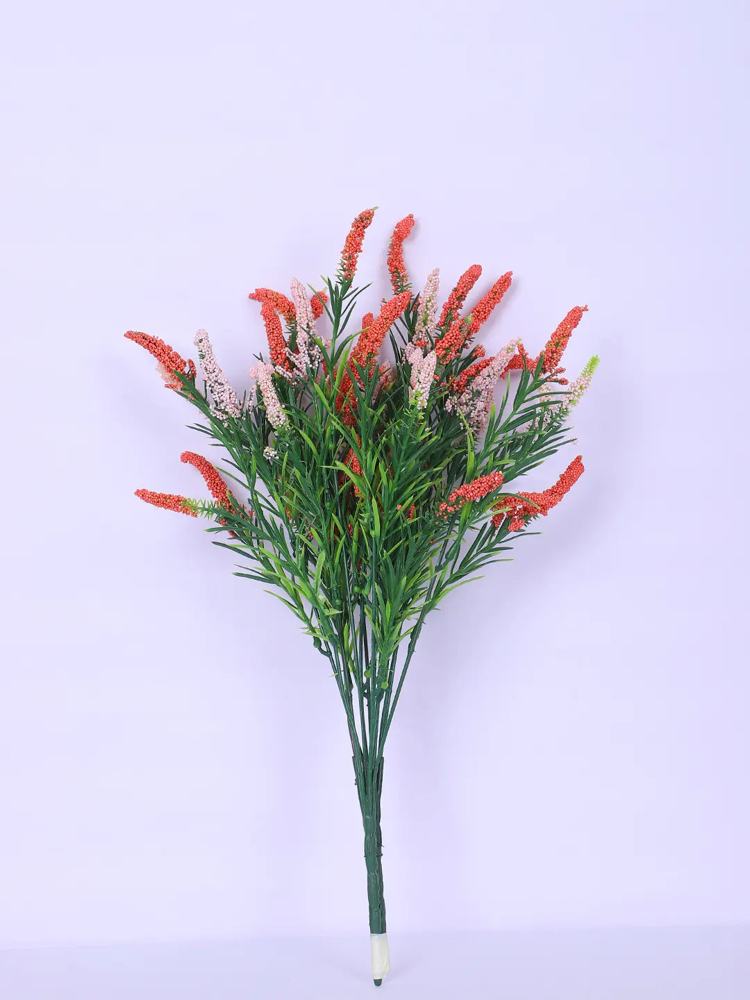 Artificial Hogla Flower for Vase Wedding Floral Arrangement (34 cm Tall, Pack of 3, Orange)