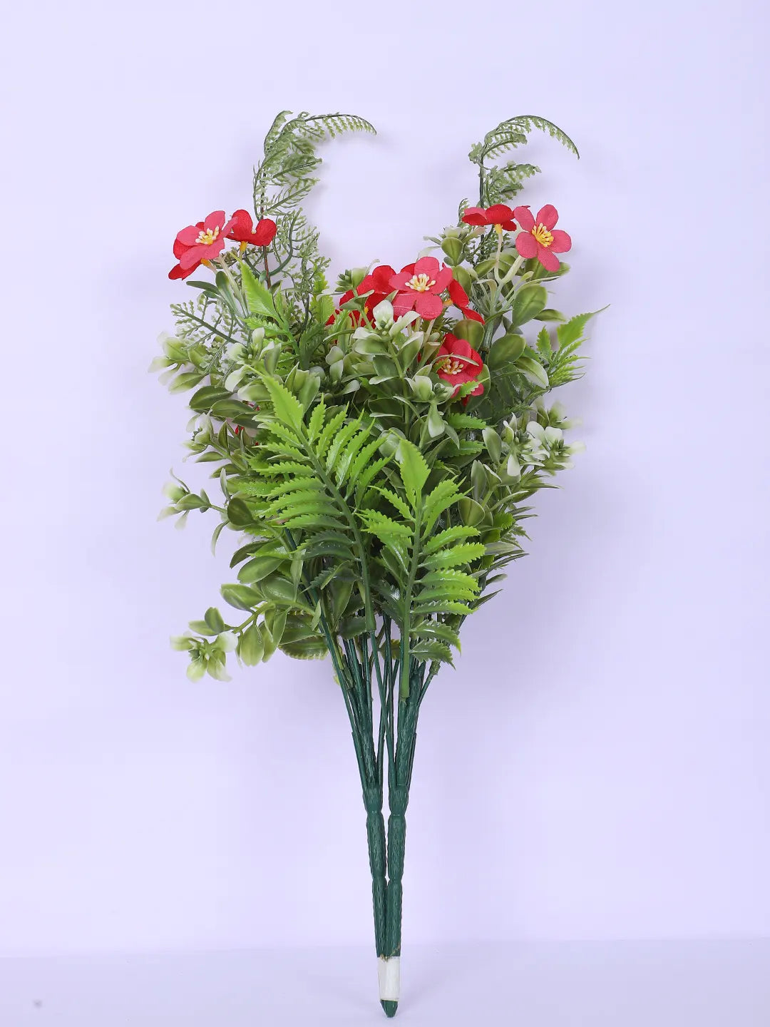 Artificial Green with Flower Bouquets for Wedding Floral Arrangement (40 cm Tall, Without Pot, Pack of 3)