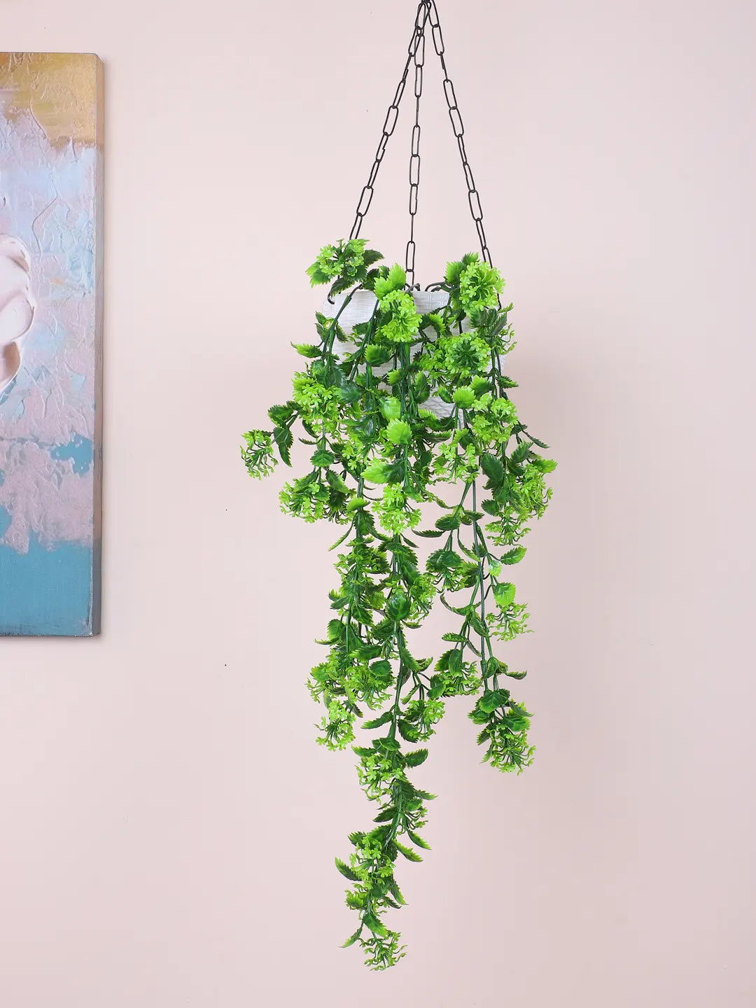 Artificial Hanging Green Creeper for Home, Wedding Décor (Pack of 2, 70 cm Tall, Green)