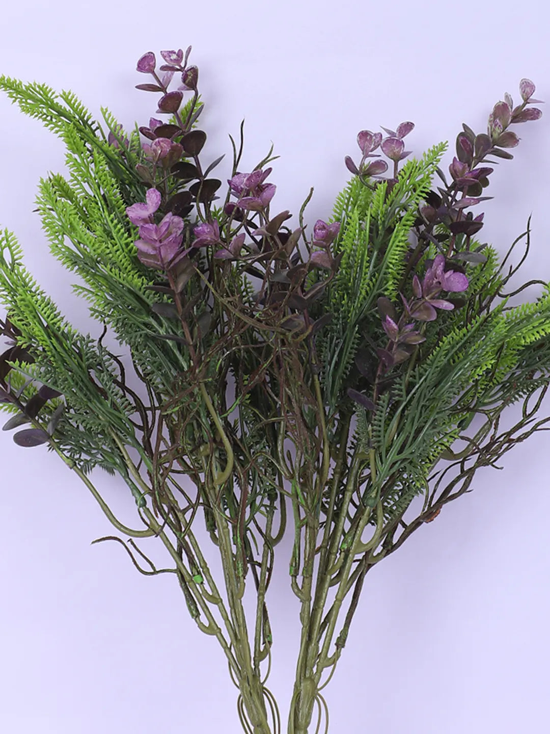 Artificial Eucalyptus Bouquets for Wedding Floral Arrangement (40 cm Tall, Without Pot, Pack of 3, Multicolor)