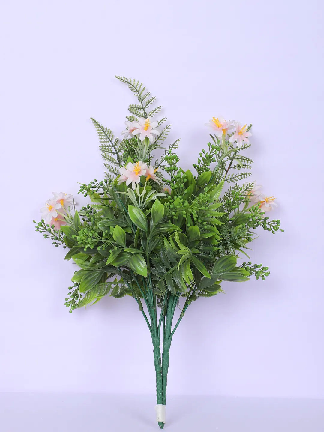 Artificial Green with Flower Bouquets for Wedding Floral Arrangement (40 cm Tall, Without Pot, Pack of 3)