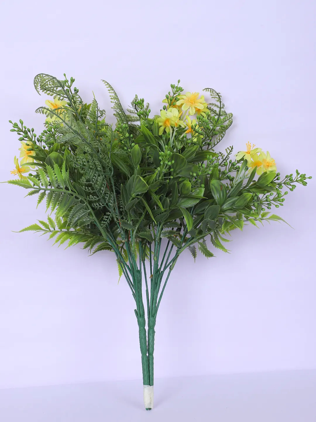 Artificial Green with Flower Bouquets for Wedding Floral Arrangement (40 cm Tall, Without Pot, Pack of 3)