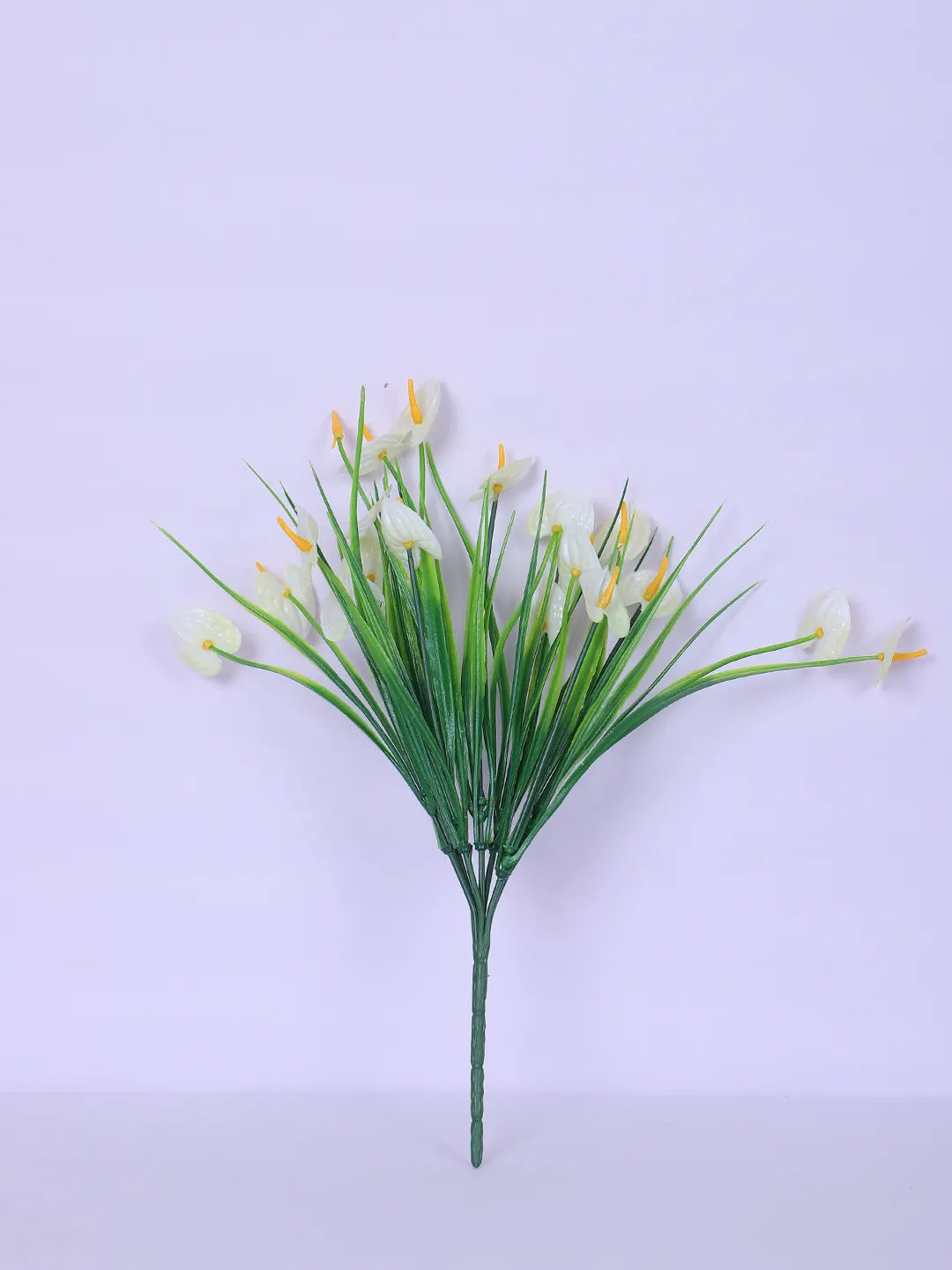 Artificial Calla Lily Flower Bouquets Wedding Floral Arrangement (30 cm Tall, Pack of 3, White)