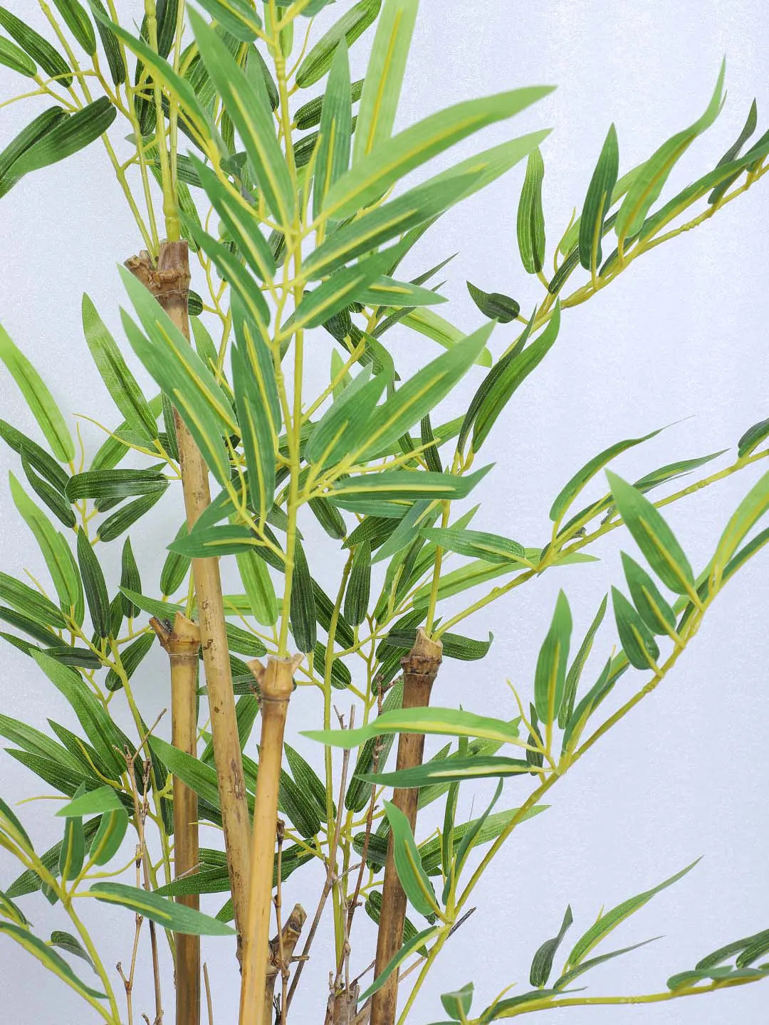 Artificial Bamboo Bliss Plant with Basic Black Pot - 3 feet Green
