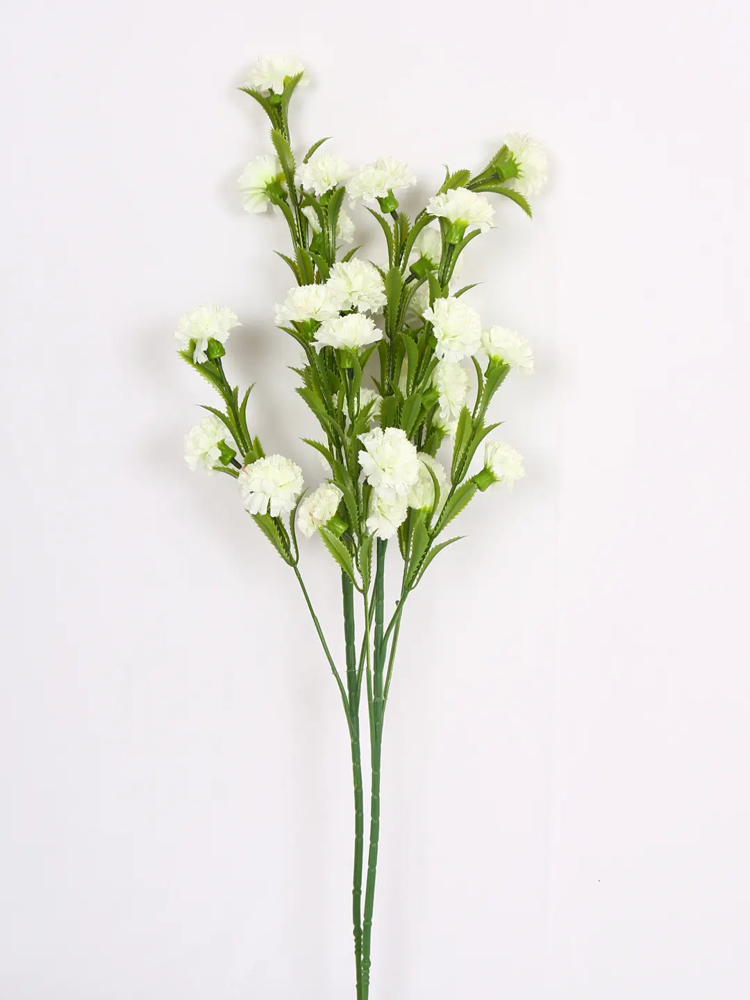 Artificial Decorative Chrysanthemum Flower Stick for Home décor (15 Head Flower, Pack of 3, White)