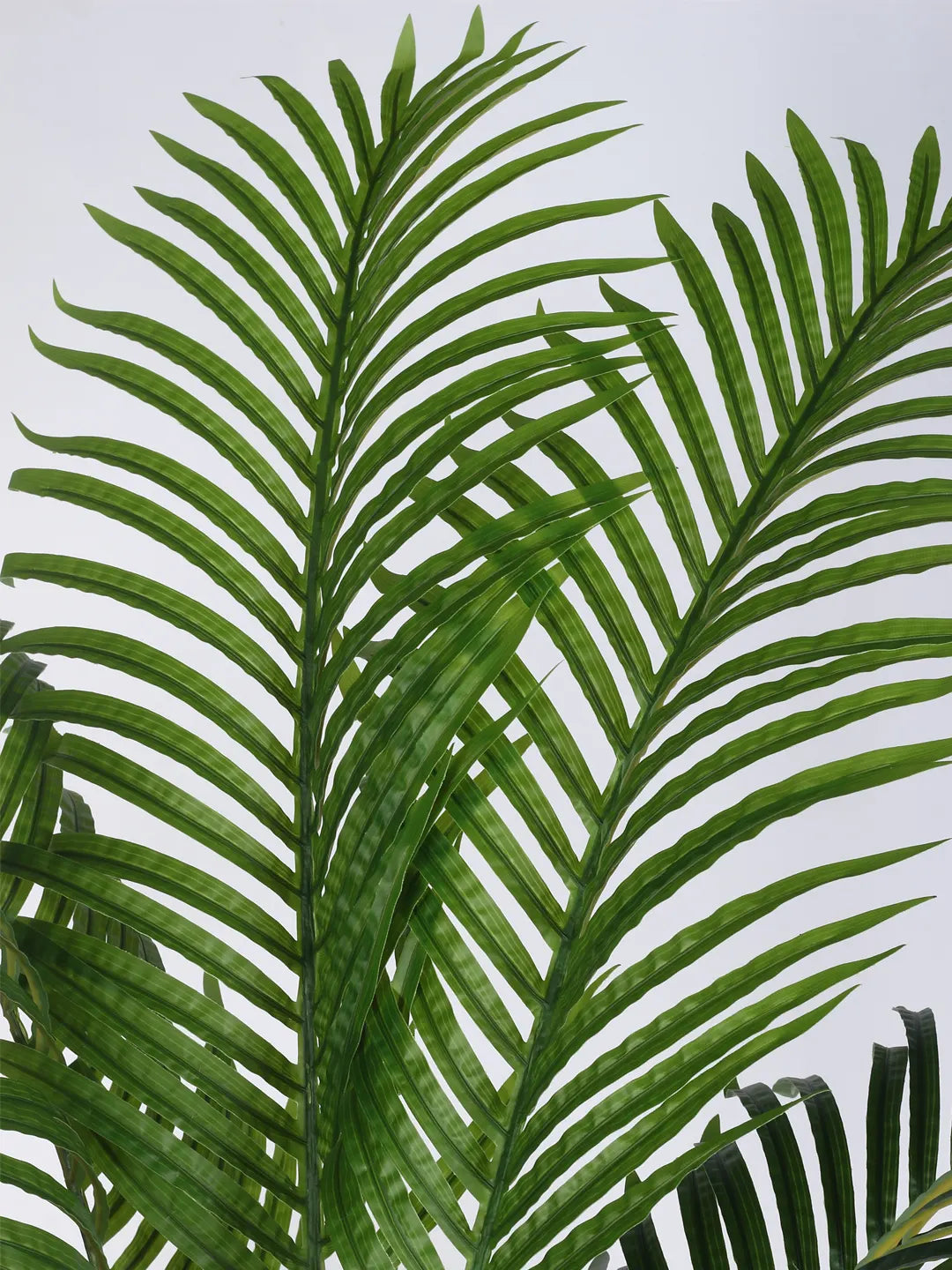Artificial Lush Green Areca Palm Plants with Basic Black Pot - 5 Feet