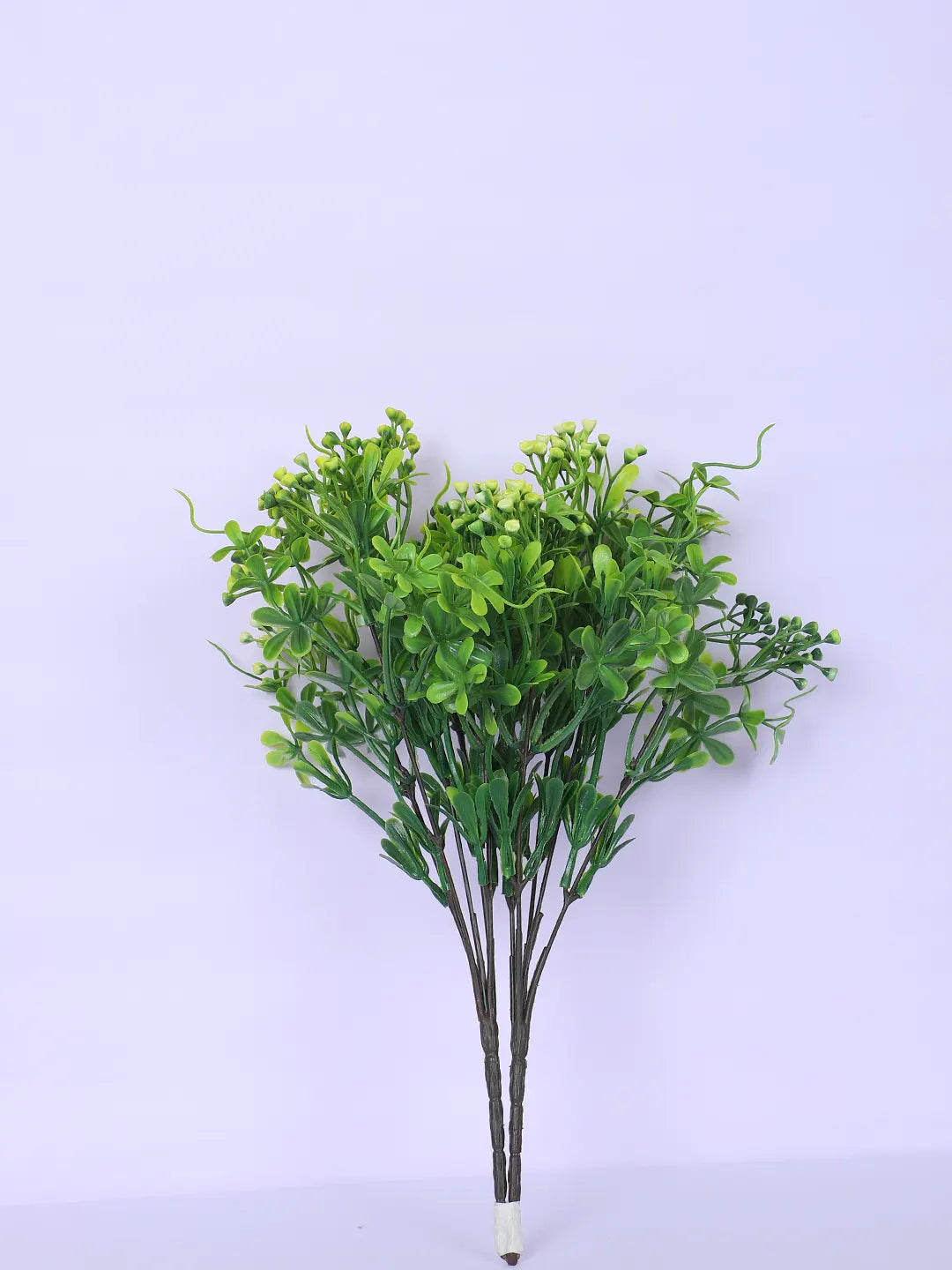 Artificial Green Bouquets for Wedding Floral Arrangement (40 cm Tall, Without Pot, Pack of 3, Multicolor)