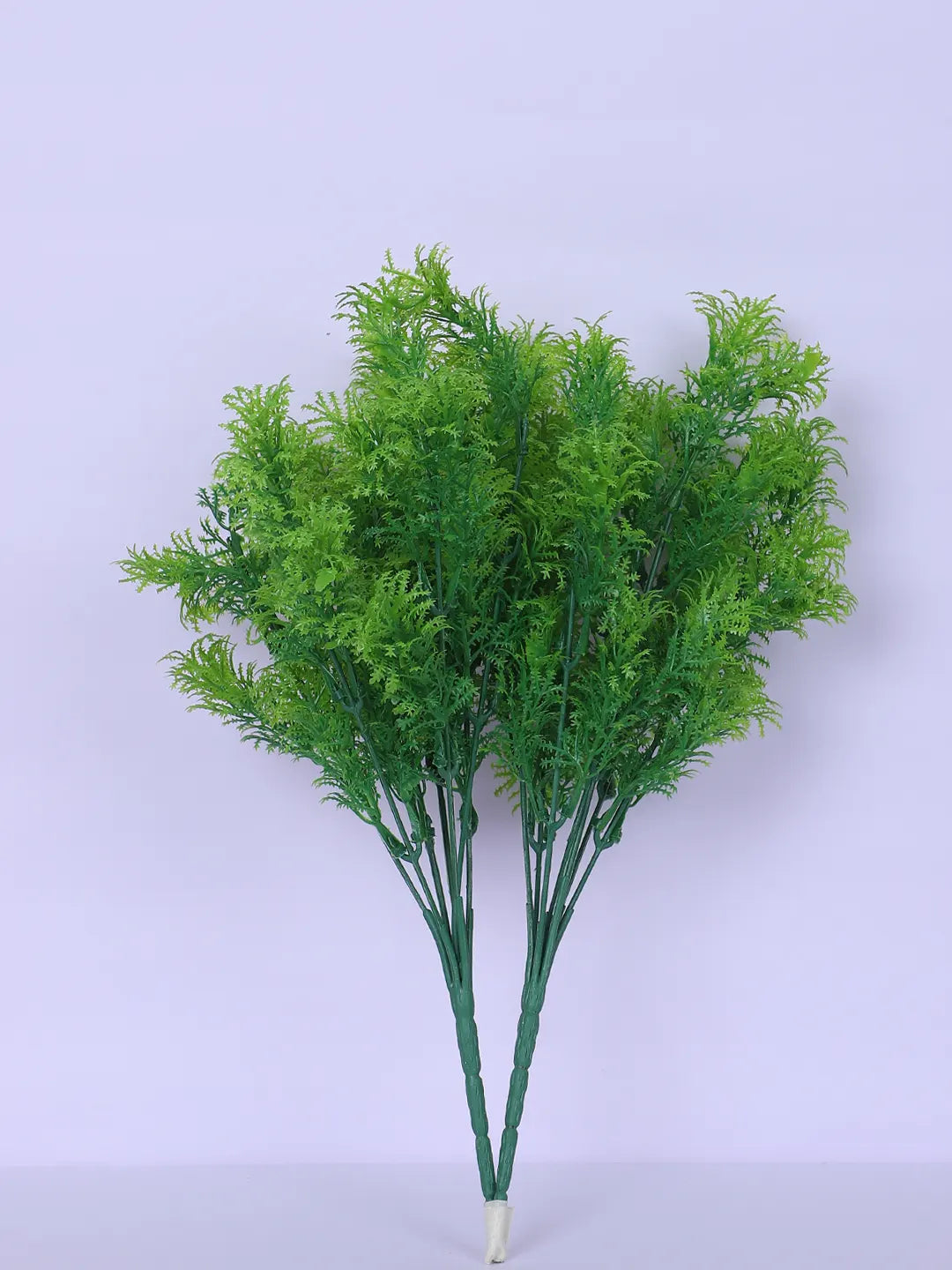 Artificial Green Grass Bouquets For Wedding Floral Arrangement (30 cm Tall, Without Pot, Pack of 3, Green)