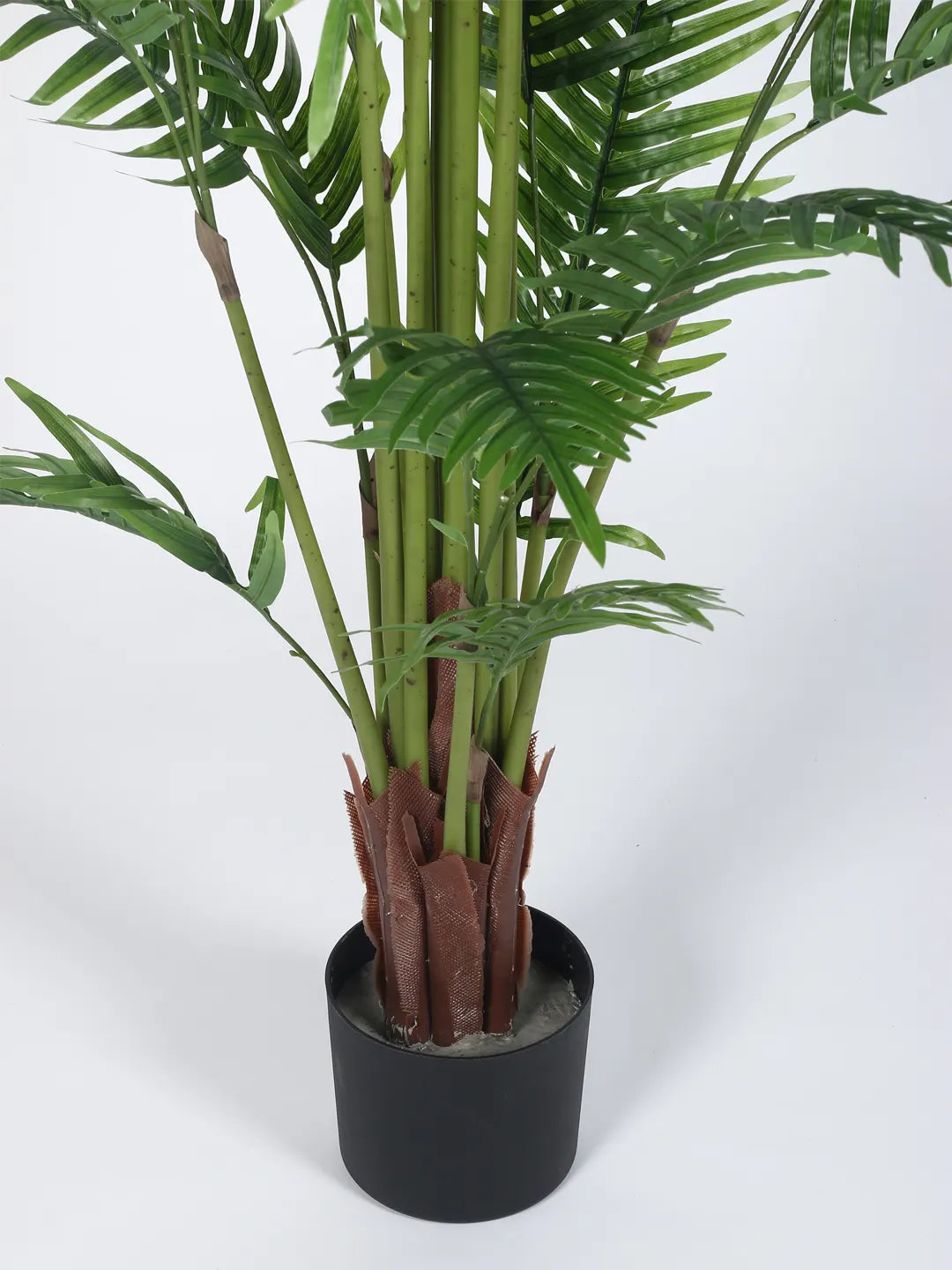 Artificial Phoenix Date Palm Tree with Basic Black Pot - 6 Feet