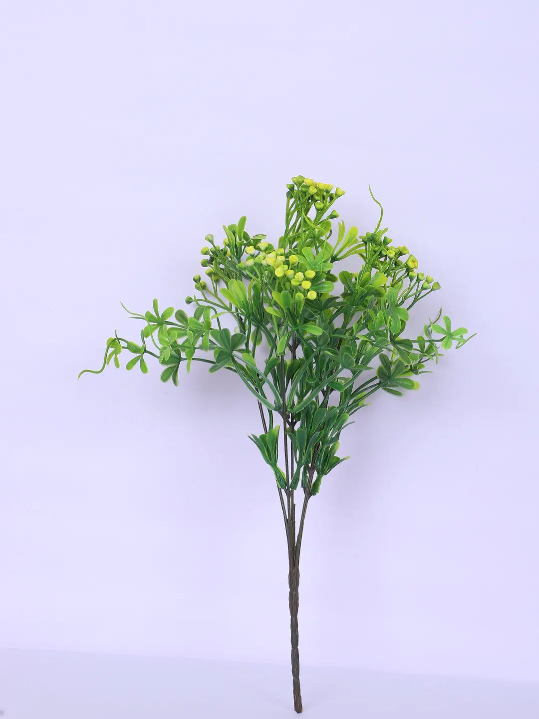 Artificial Green Bouquets for Wedding Floral Arrangement (40 cm Tall, Without Pot, Pack of 3, Multicolor)