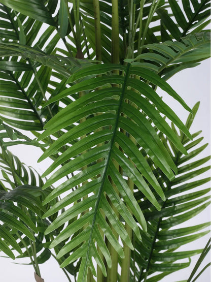 Artificial Phoenix Date Palm Tree with Basic Black Pot - 6 Feet