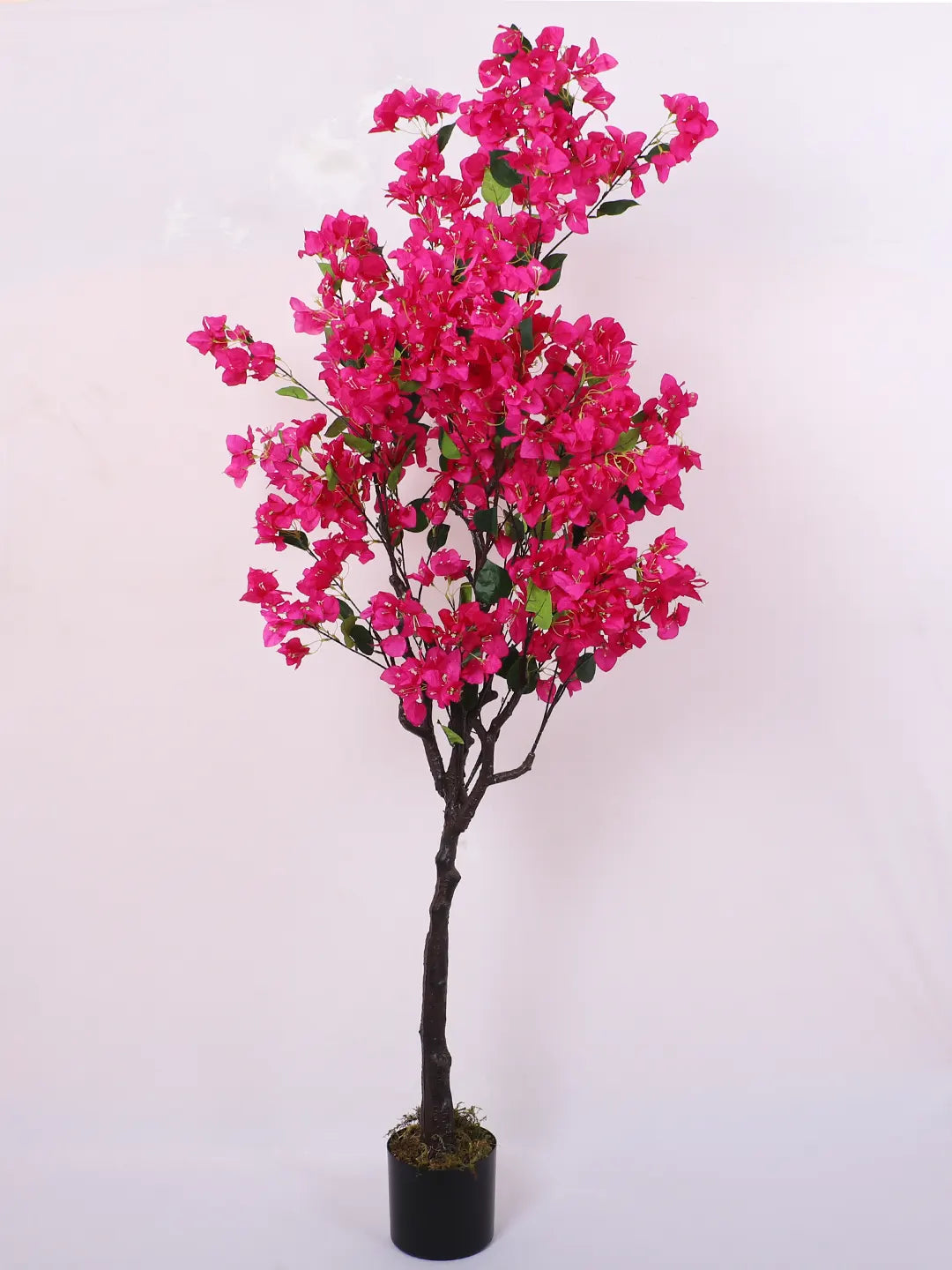 Artificial Bougainvillea Flowers Plants with Pot -170 cm Tall, Purple