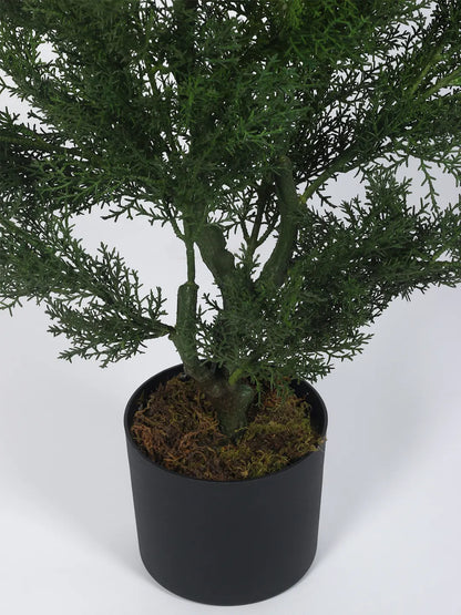 Artificial Christmas Tree with Basic Black Pot (80 cm Tall, Green)