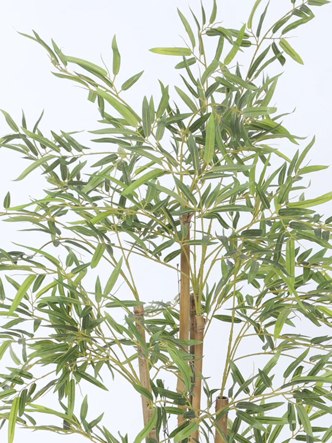 Artificial Bamboo Bliss Plant with Basic Black Pot - 4 feet Green
