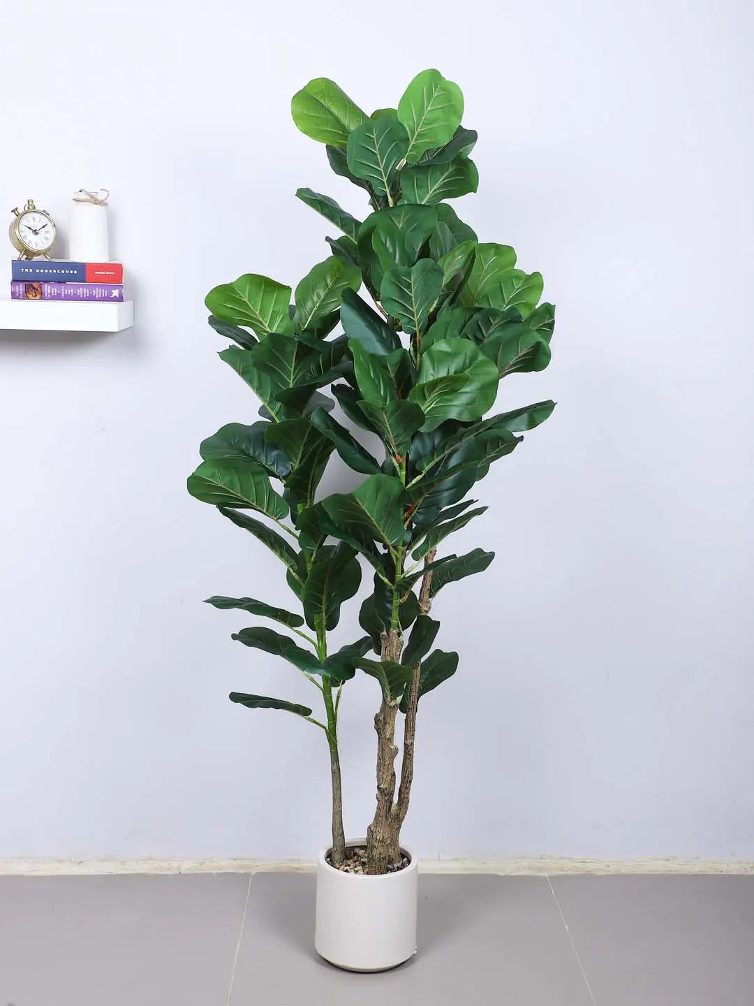 Artificial Evergreen Fiddle Leaf Fig Potted Plants Natural Faux Plants - 150 cm Tall