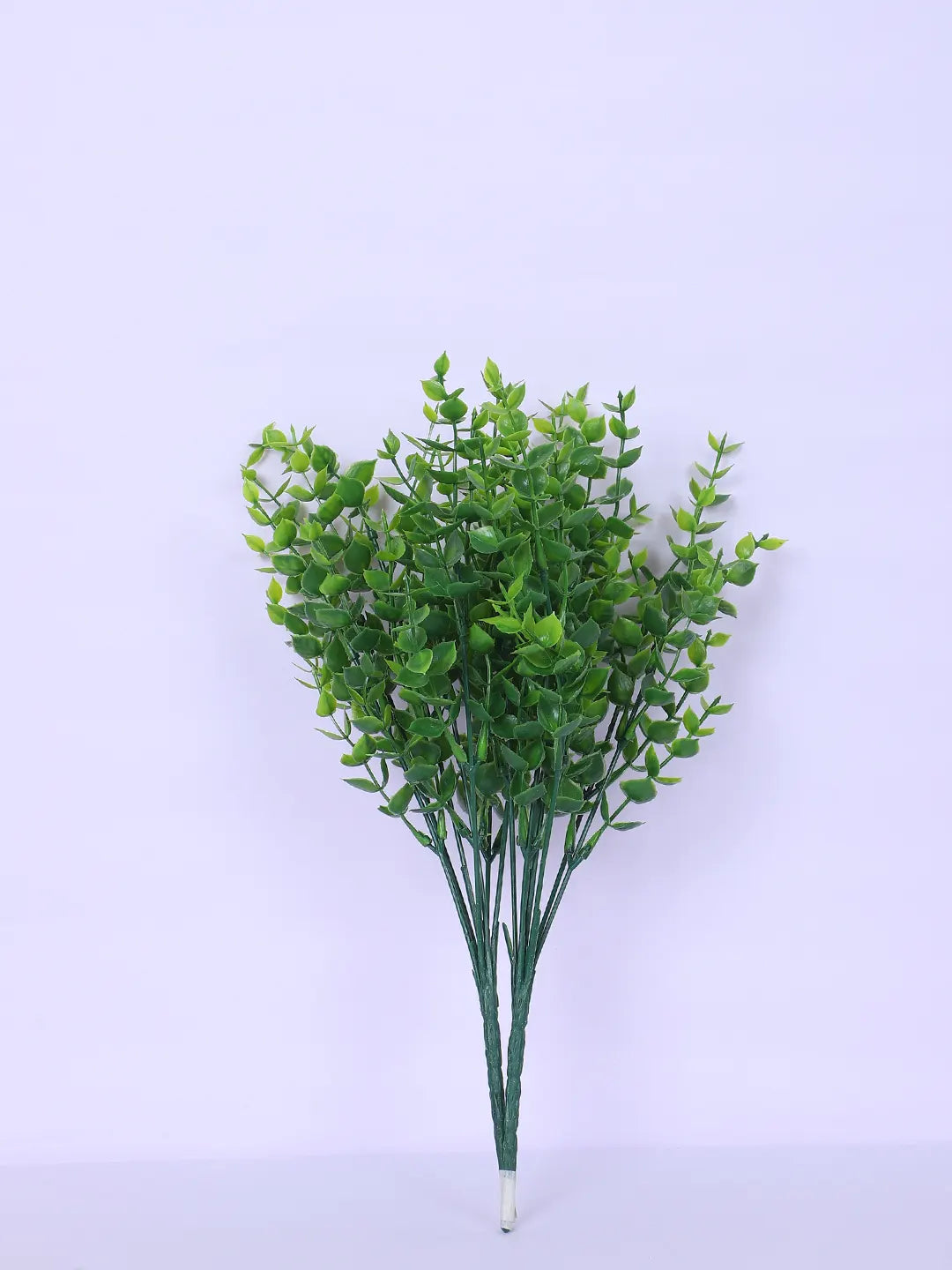 Artificial Eucalyptus Grass Bouquets For Wedding Floral Arrangement (30 cm Tall, Without Pot, Pack of 3, Green)