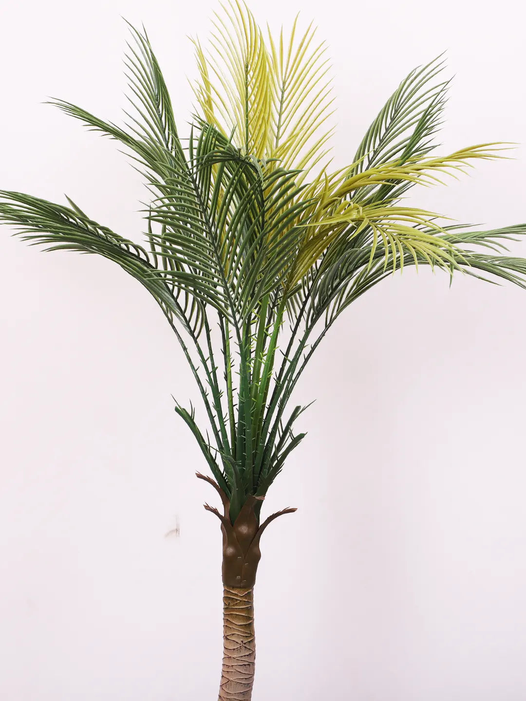 Artificial Bottle Areca Palm Tree with Basic Black Pot - 4 Feet Tall Green