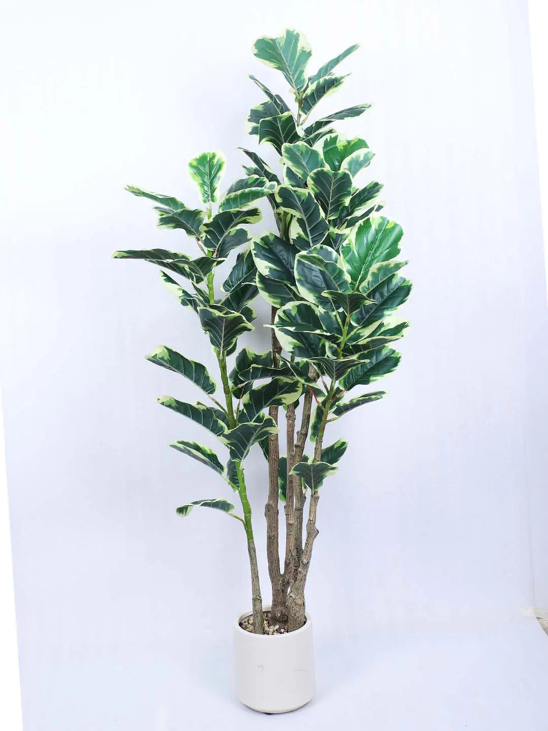 Artificial Evergreen Fiddle Leaf Fig Potted Plants Natural Faux Plants - 150 cm Tall