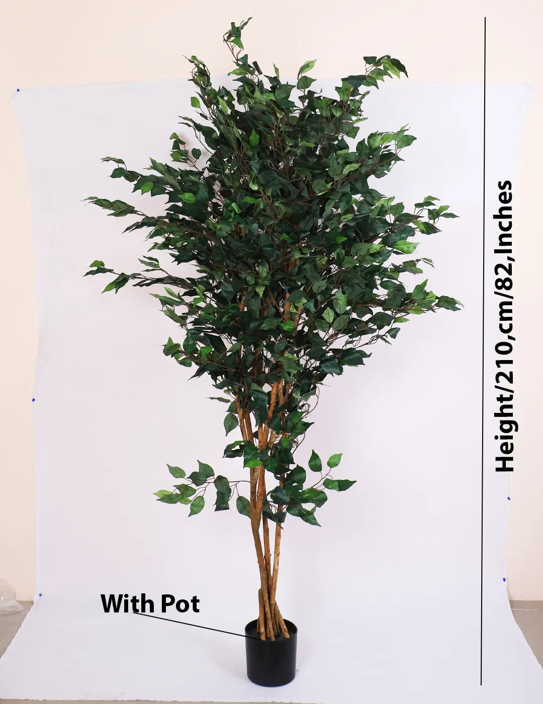 Artificial Ficus Palatial Plant Tree With Pot – 7 Feet