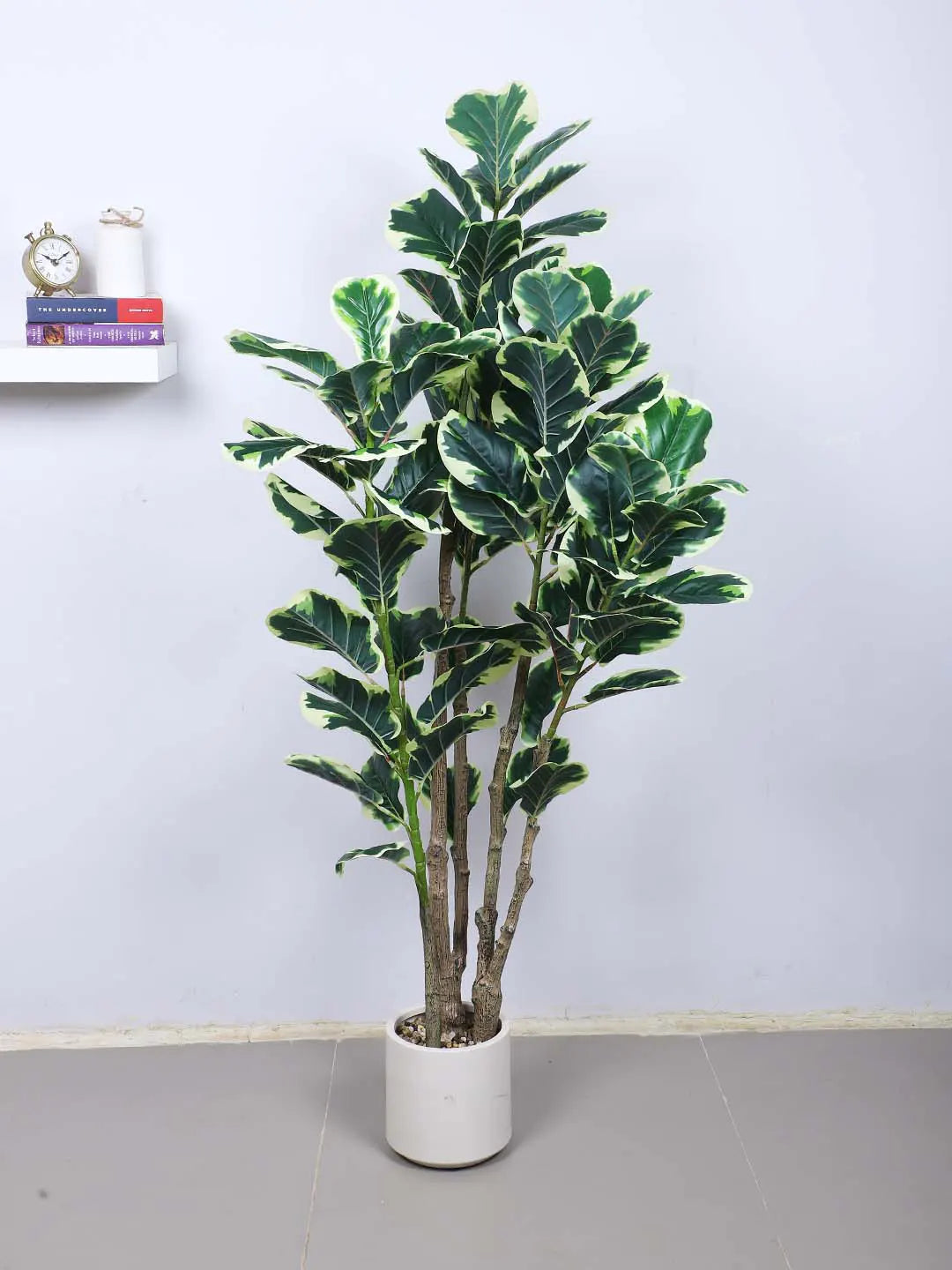 Artificial Evergreen Fiddle Leaf Fig Potted Plants Natural Faux Plants - 150 cm Tall