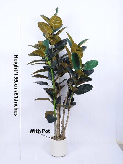 Artificial Evergreen Fiddle Leaf Fig Potted Plants Natural Faux Plants (150 cm Tall)