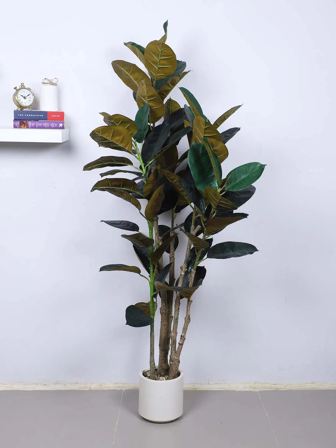 Artificial Evergreen Fiddle Leaf Fig Potted Plants Natural Faux Plants (150 cm Tall)