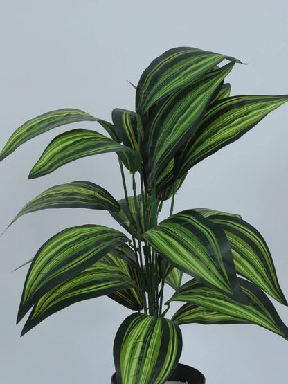 Artificial Green Dracaena Plants for Interior Decor/Home Decor/Office Decor|26 Leaves (with Pot, 70 cm Tall)