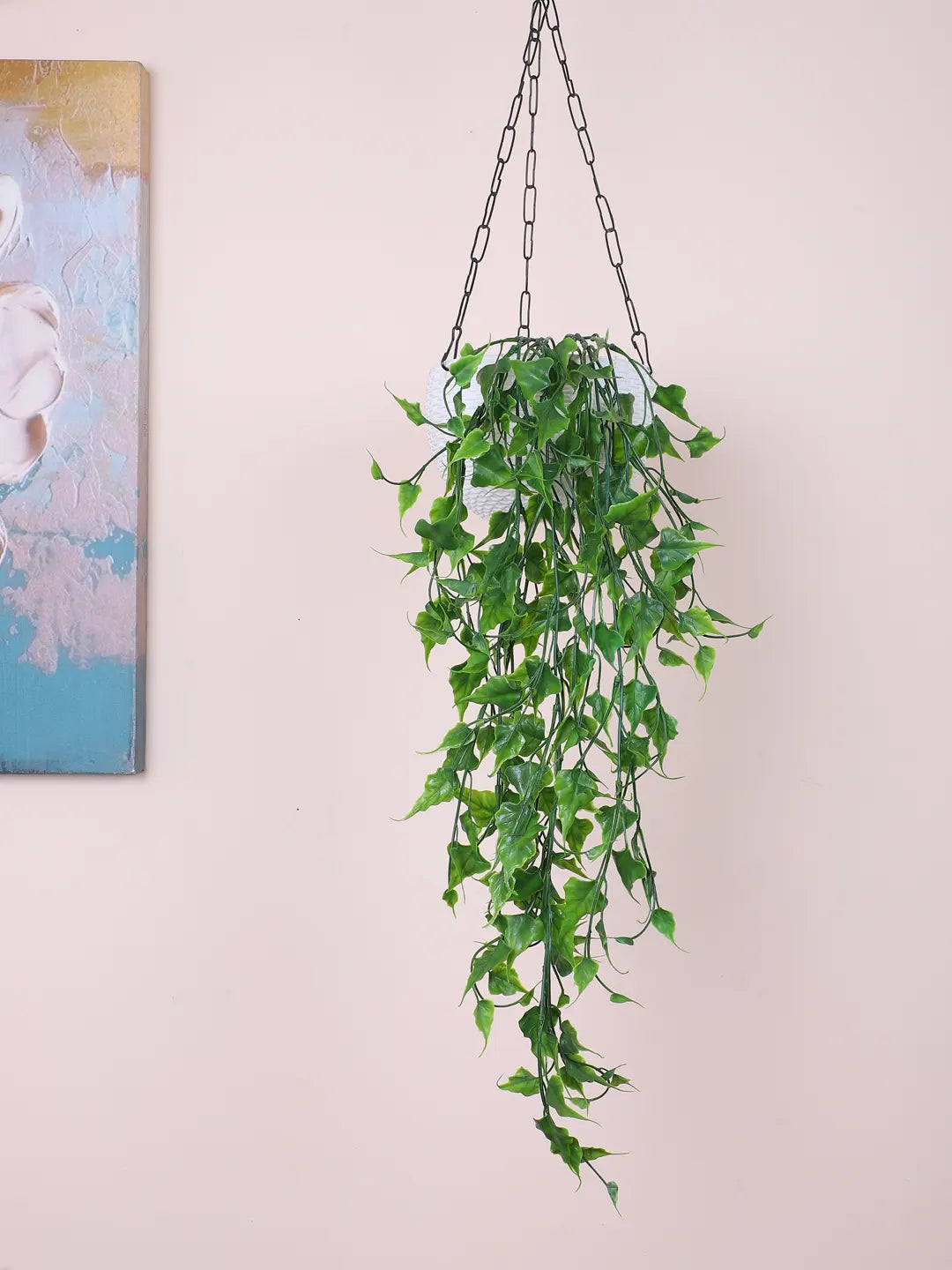 Artificial Hanging Green Creeper for Home, Wedding Décor (Pack of 2, 65 cm Tall, Green)