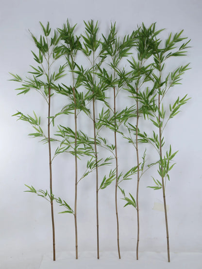 Artificial Evergreen Single Stick Bamboo Bliss Plant - 180 cm Tall, Green