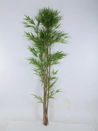 Artificial Evergreen Single Stick Bamboo Bliss Plant - 180 cm Tall, Green