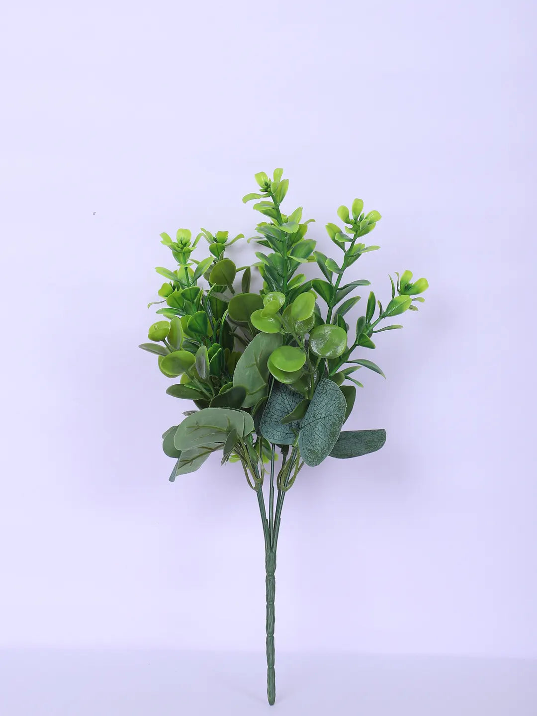 Artificial Green Eucalyptus Bouquets For Wedding Floral Arrangement (30 cm Tall, Without Pot, Pack of 3)