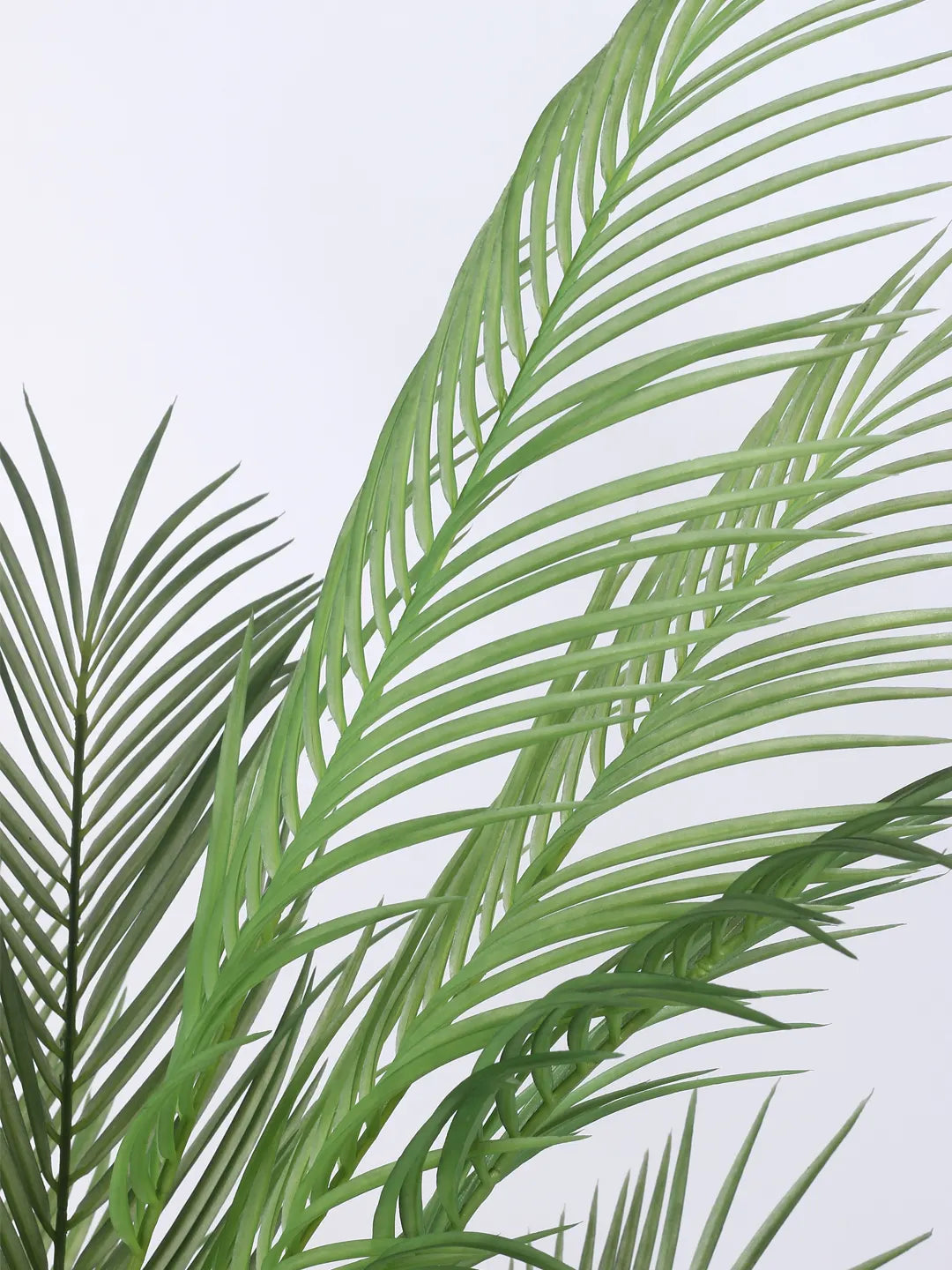 Artificial Lush Green Areca Palm Plants with Basic Black Pot - 5 Feet