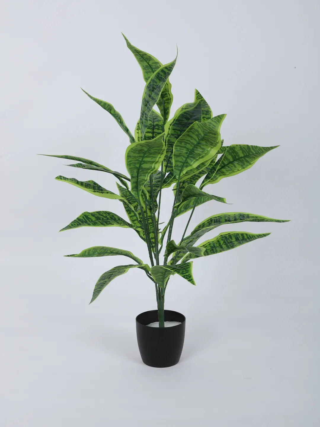 Artificial Green Snake Plants for Interior Decor/Home Decor/Office Decor|26 Leaves (with Pot, 70 cm Tall)