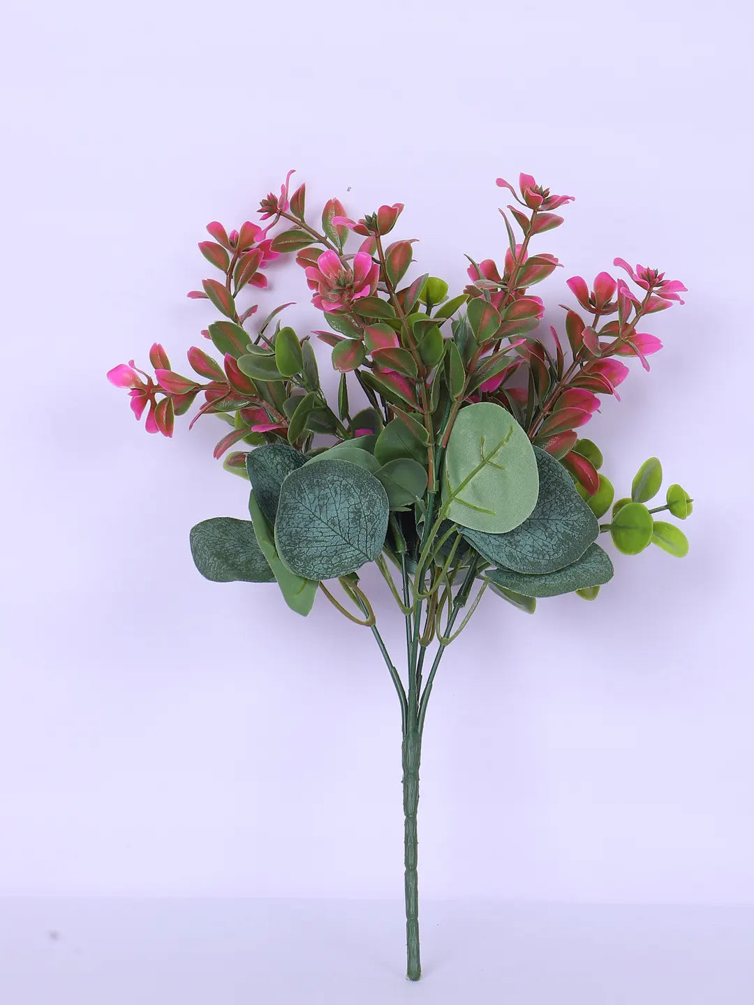 Artificial Green Eucalyptus Bouquets For Wedding Floral Arrangement (30 cm Tall, Without Pot, Pack of 3)