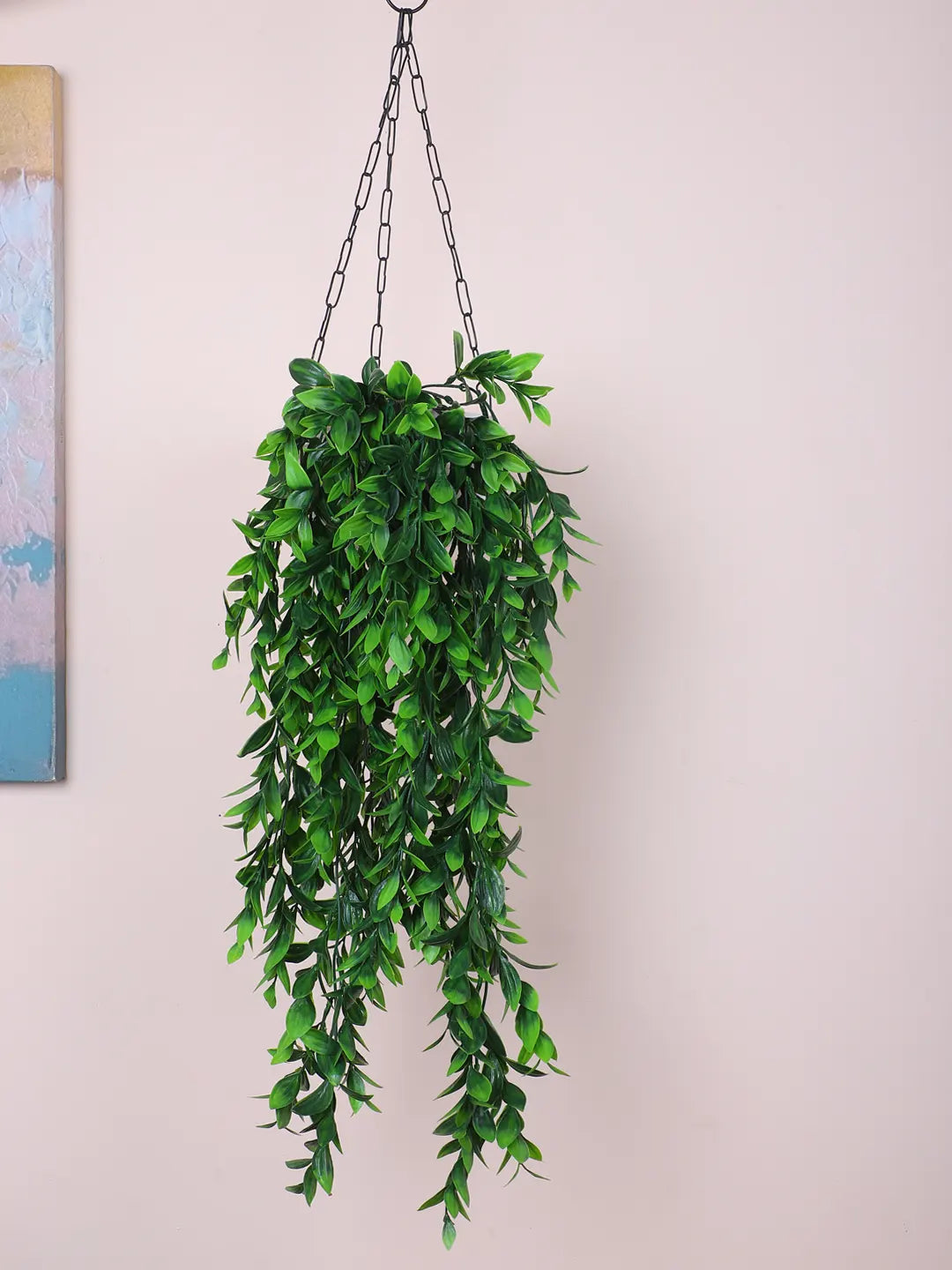 Artificial Hanging Eucalyptus Green Creeper for Home, Wedding Décor (Pack of 2, 75 cm Tall, Green)