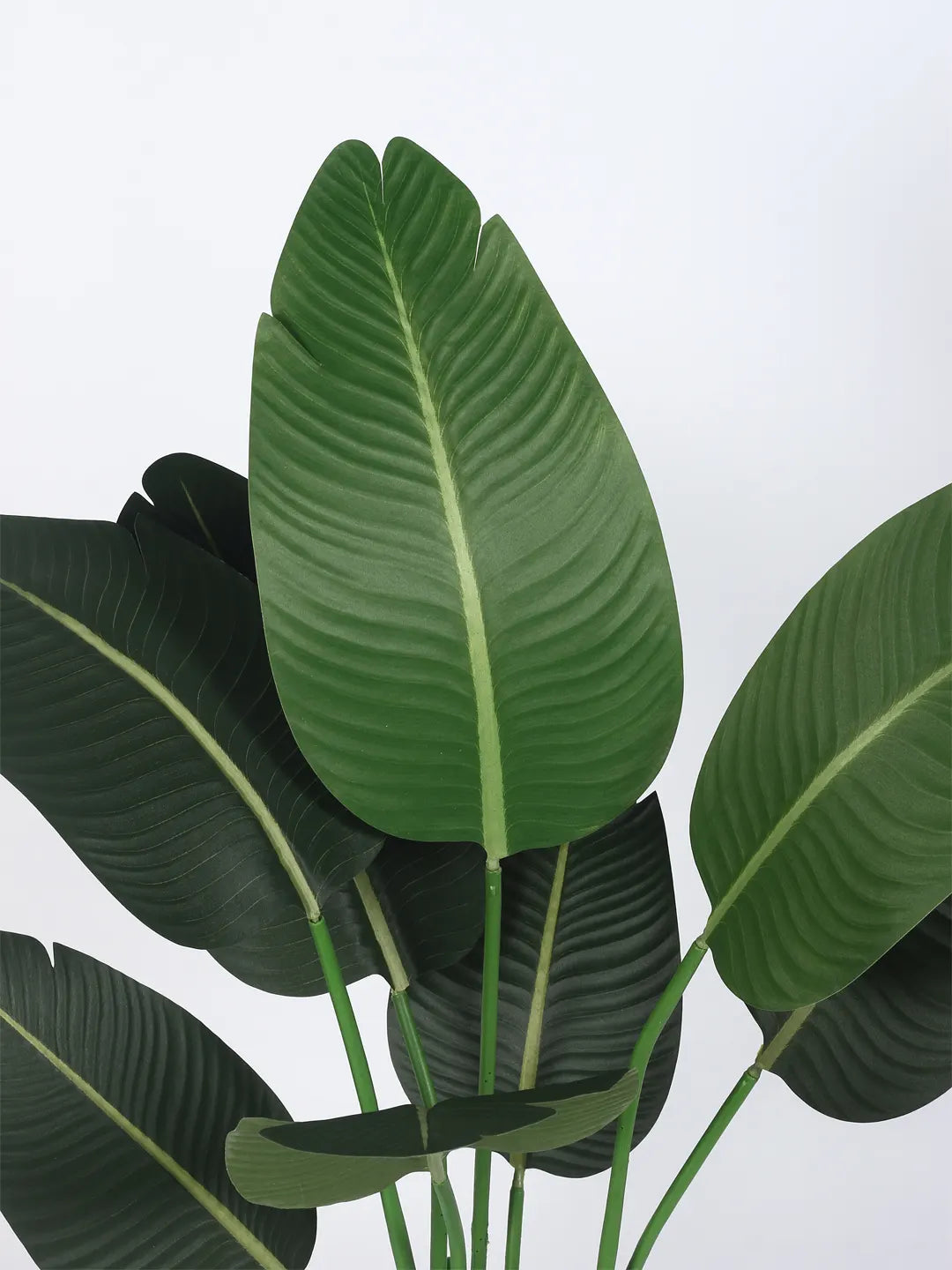Artificial Banana Palm Plant with Basic Black Pot - 4 Feet Green