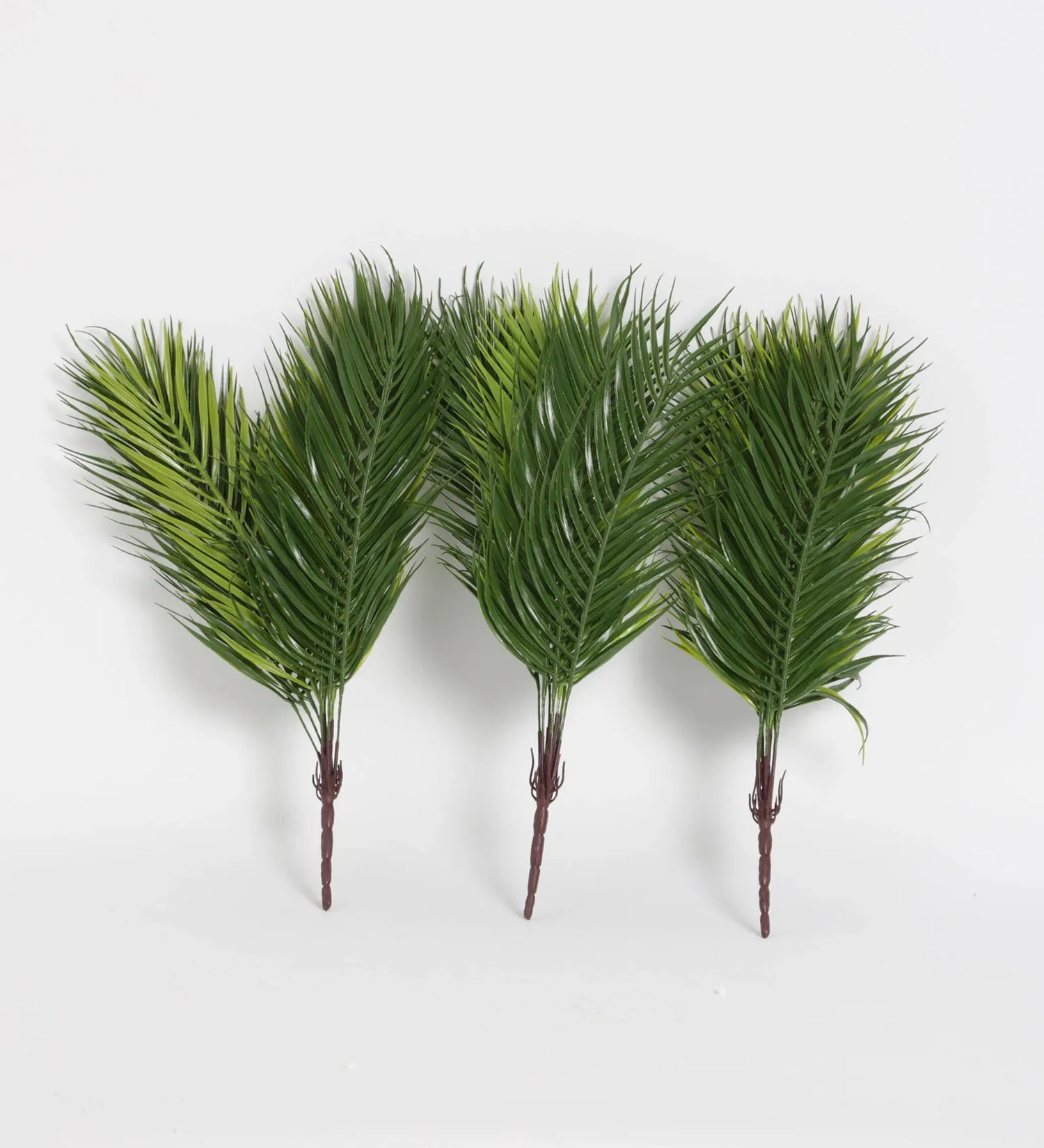 Artificial Areca Palm Plant 9 Leaves Palm Tree 50 cm Tall, Pack of 3