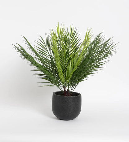 Artificial Areca Palm Plant 9 Leaves Palm Tree 50 cm Tall, Pack of 2