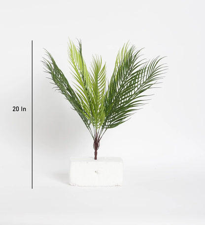 Artificial Areca Palm Plant 9 Leaves Palm Tree 50 cm Tall, Pack of 3