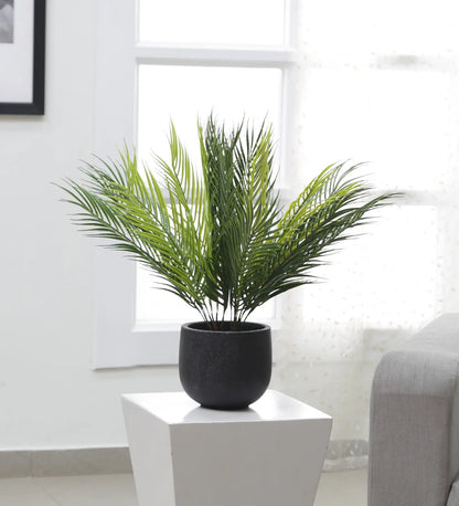 Artificial Areca Palm Plant 9 Leaves Palm Tree 50 cm Tall, Pack of 3