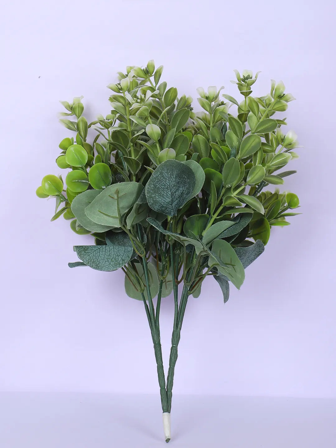 Artificial Green Eucalyptus Bouquets For Wedding Floral Arrangement (30 cm Tall, Without Pot, Pack of 3)