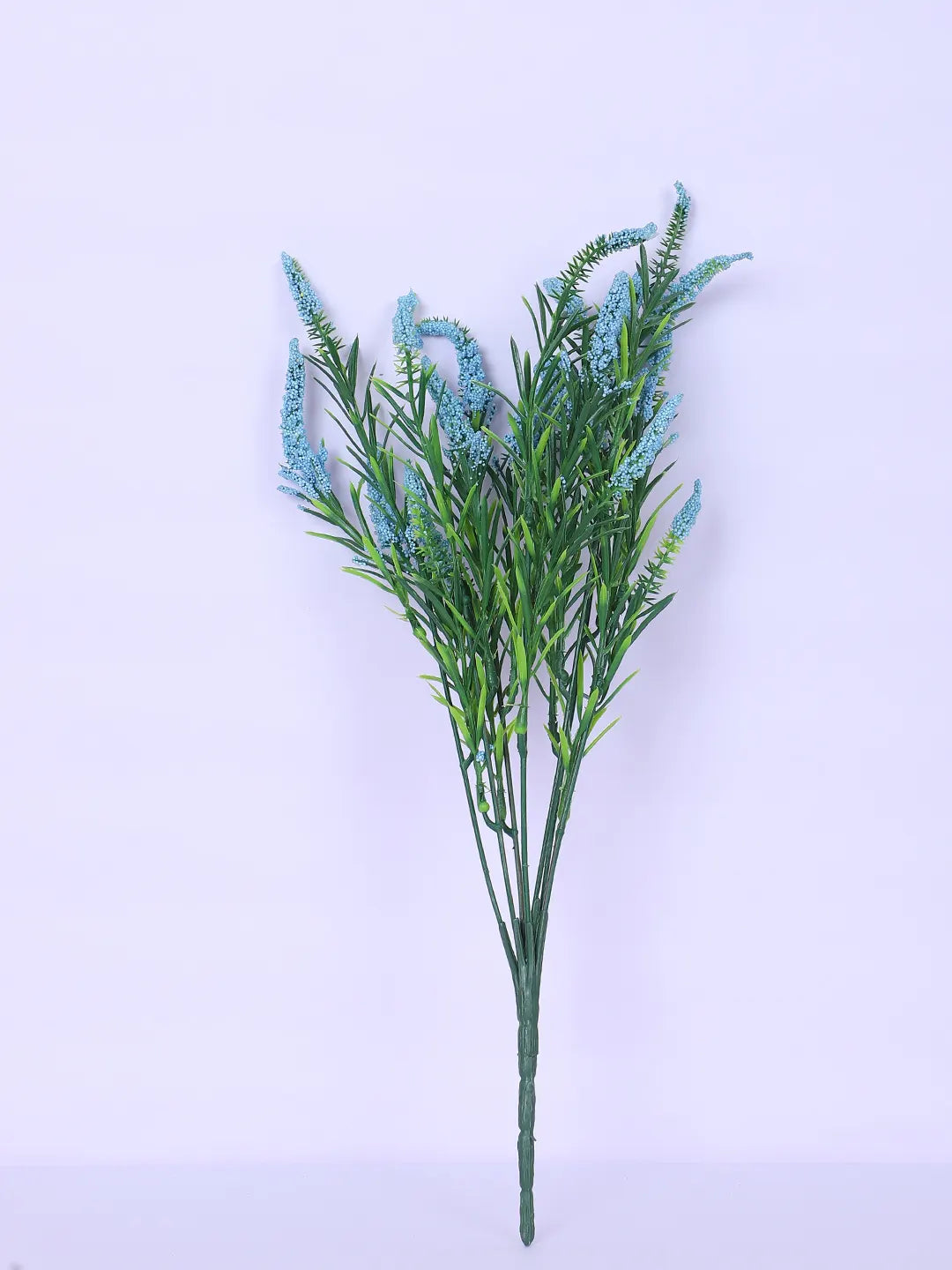 Artificial Hogla Flower for Vase Wedding Floral Arrangement (34 cm Tall, Pack of 3, Blue)